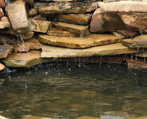 Water feature by Ground Control Landscaping - Durango Colorado